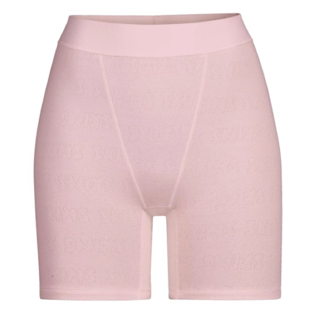 SKIMS Logo Pointelle Boxer Shorts